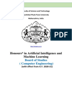 Honours in Artificial Intelligence and Machine Learning: Board of Studies (Computer Engineering)