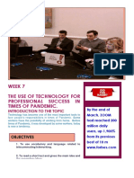 Week 7 The Use of Technology For Professional Success in Times of Pandemic