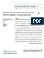 Complications After Surgical Treatment of 2019 Orthopaedics Traumatology