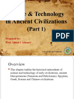 Chapter 1 Science & Technology in Ancient Civilizations (Part 1 of 3)