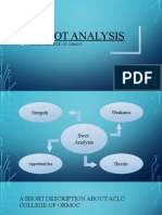 Swot Analysis: Aclc College of Ormoc