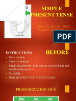 2 Week #2 SIMPLE PRESENT TENSE (SPELLING RULES - USES AND STRUCTURE)