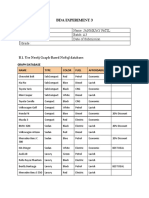 Bda Experiment 3: Roll No. A-52 Name: Janmejay Patil Class: BE-A Batch: A3 Date of Experiment: Date of Submission Grade