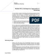 Week 002-Module Contemporary Approaches To Marketing