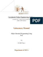 Lab Manual Oop Fymca Mgmu 20 21