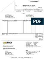 HDsupply - Credit Memo