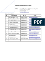 Daftar Nama Peserta Bimtek #01