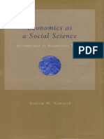 Andrew M. Kamarck-Economics As A Social Science - An Approach To Nonautistic Theory (2002)