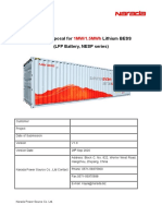 BESS Proposal Description of Narada For 1MW 1.5MWh