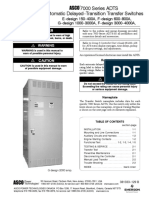 Operator's Manual: 7000 Series ADTS Automatic Delayed-Transition Transfer Switches