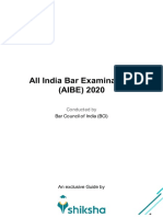 All India Bar Examination (AIBE) 2020