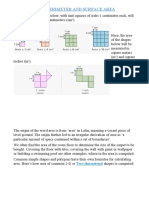 Area Perimeter and Surface Area of Objects