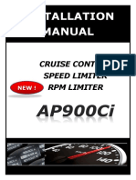 Installation Manual: Cruise Control Speed Limiter RPM Limiter