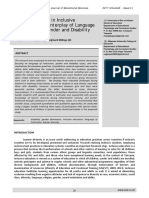 Learner Diversity in Inclusive Classrooms: The Interplay of Language of Instruction, Gender and Disability