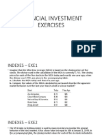 Financial Investment Exercises