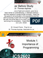 Module 1 - Importance of Programming