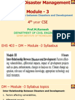 DM - Module - 3 - PPT - Disasters and Development SEP 2021