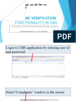 SMS Verification' Functionality in CMS