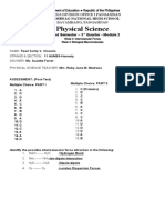 Physical Science - Module 2