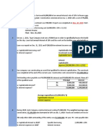 Borrowing Cost Sample Problems