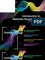 Introduction To Materials Development