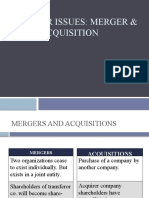 HR Issues: Merger & Acquisition: Group 17