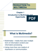 Introduction To Multimedia and Hypermedia