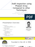 Shaft Inspection Using Phased-Array Compared To Other Techniques CINDE