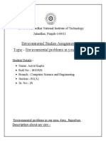 Environmental Studies Assignment-1 Topic: - Environmental Problems in Your Locality