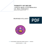 Maths CBCS BSC (Hons) Maths