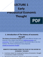 History of Economics Lect 1