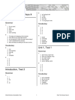 Toaz - Info Oxford Solutions Intermediate Short Test Answer Key A 1 PR