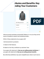 Product Attributes and Benefits: Key To Understanding Your Customers
