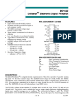 DS1669 Dallastat Electronic Digital Rheostat: Features Pin Assignment Ds1669