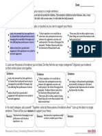 Thesis Statement:: Persuasive Essay: Generating Reasons From Evidence