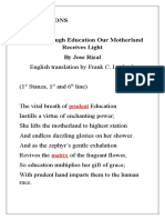 Rizal's Poem Annotations