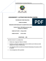 Assignment 1 (Literature Review Paper)