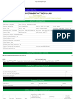 Government of The Punjab: Pssp-Pesrp Education Department Monthly Monitoring Proforma For Schools Reform Roadmap