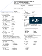 Soal Mid B Inggris MTS