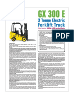 3 Tonne Electric: Forklift Truck