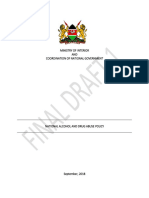 The National Alcohol and Drug Abuse Policy - September 2018 - 0 (Kenya)