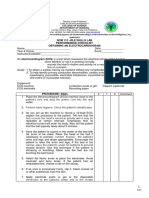 NCM 112 - Rle Skills Lab Performance Checklist Obtaining An Electrocardiogram