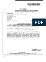 Caste Certificate (Part A) : Form B 2 (Amended) RULE 5 (5) (4) (IV)