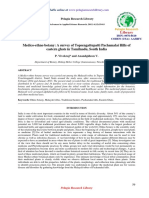 Medicoethno Botany A Survey of Topsengattupatti Pachamalai Hills Ofeastern Ghats in Tamilnadu South India