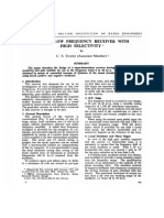 A Very Low Frequency Receiver With High Selectivity : C. S. Fowler (Associate Member) T