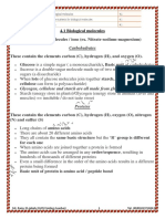 Biological Molecules - Food Test - DNA - Cambridge IGCSE Biology - 0610-0970 (Chapter4)