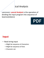 CH 2 - Lexical Analysis