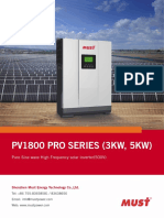 Pv1800 Pro Series (3Kw, 5Kw) : Pure Sine Wave High Frequency Solar Inverter (500V)