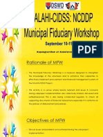 KALAHI-CIDSS: Presentation For Municipal Fiduciary Workshop