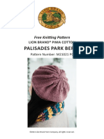 Palisades Park Beret: Free Knitting Pattern